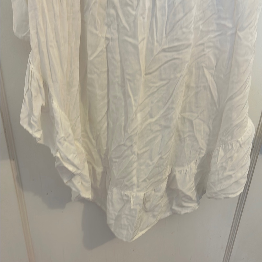 Blake Strapless White Hi-Low Dress - Picture 5 of 6